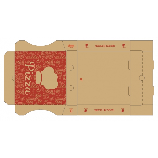 Caja cartón pizza #10 - CA000001